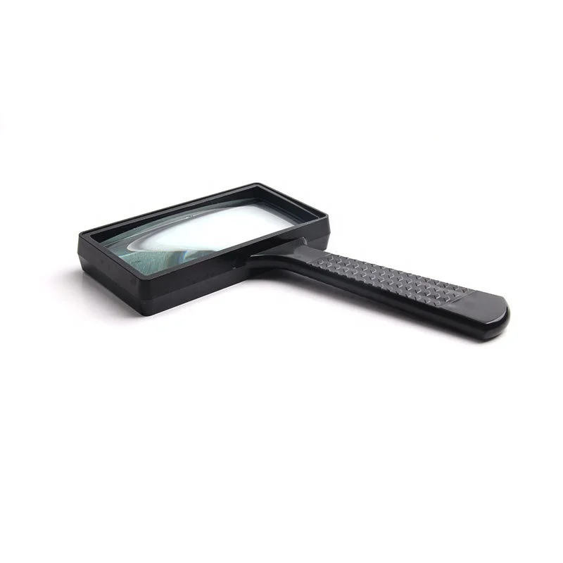 50*100mm 3XHandheld rectangular glass lens high-definition magnifying glass for the elderly to read newspapers and books