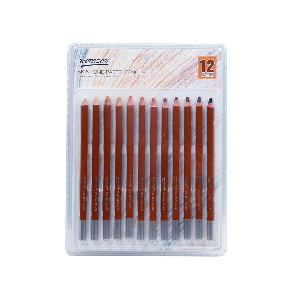 8 Pcs Skin Tone Pencil Soft Pastel Pencil for Drawing Painting