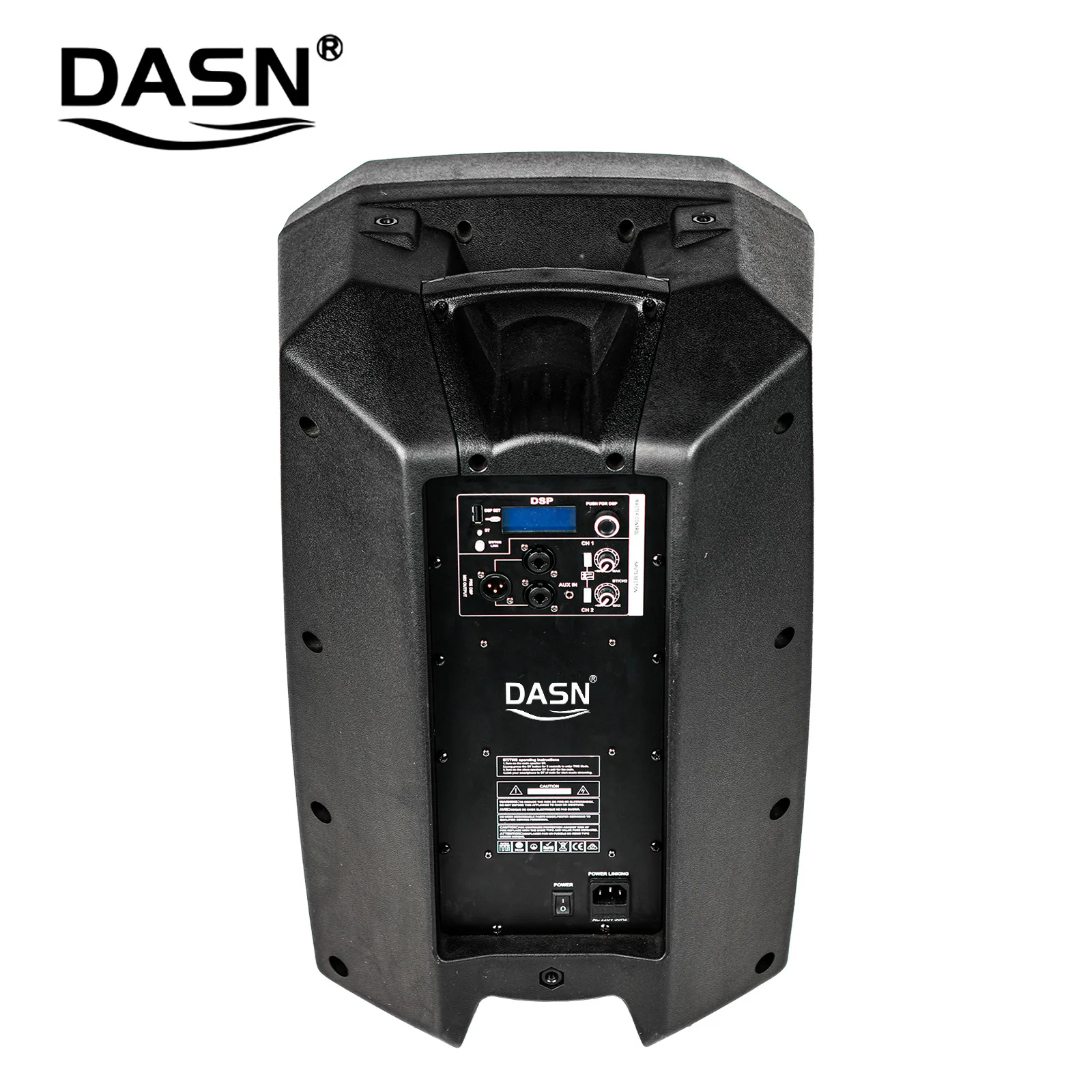 DASN SCK15DC 15 дюймов 2-500 Вт RMS DSP профессиональная активная пластиковая полночастотная система PA динамик DJ сценический домашний звук аудио
