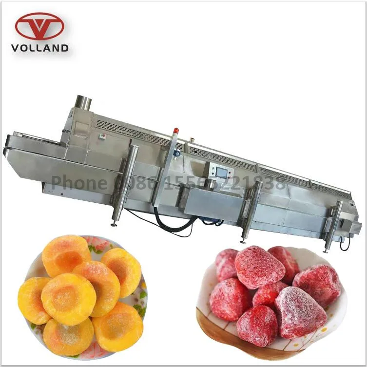 iqf tunnel freezer/stainless belt quick freezer for lobster/Strawberry Tunnel Liquid Nitrogen Freezer