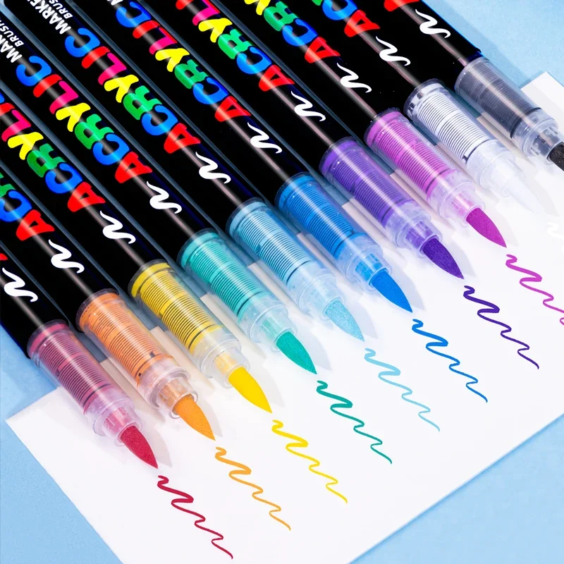 168 Colors Acrylic Marker Rock Painting Kit for Kids Children Stone Paint brush Set Ceramic Glass Wood DIY Crafts Art Supplies