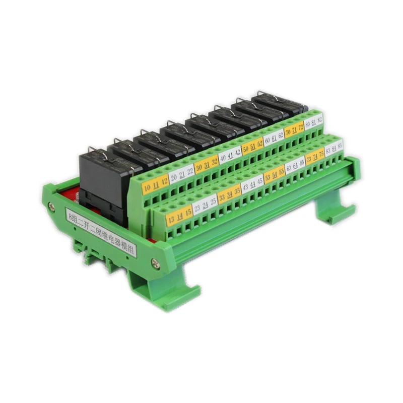 JR-8F2  Ginri 8 Channel Hongfa DC24V PLC Output Control   Relay Modules Board