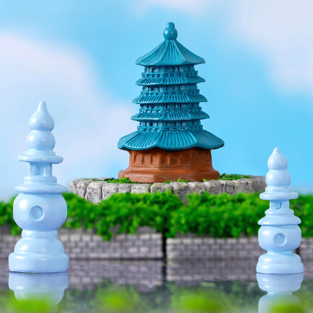 Miniature Statue Architecture Sculpture Landscape Simulation World Famous Scenic Spot Landmark Building DIY Accessories Ornament