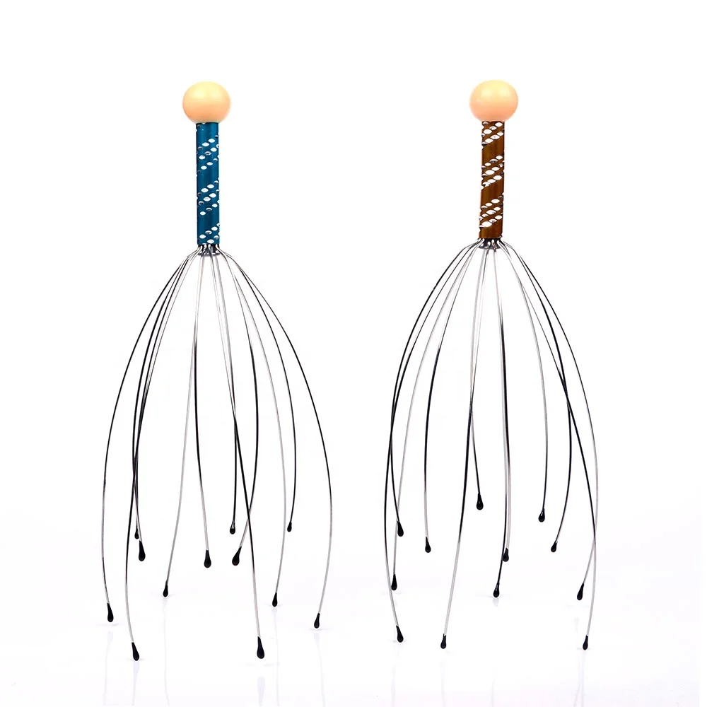 Zhedage Hair Stimulation Body Relaxing handheld scalp octopus Head Scratcher Head Massager For Stress Relief