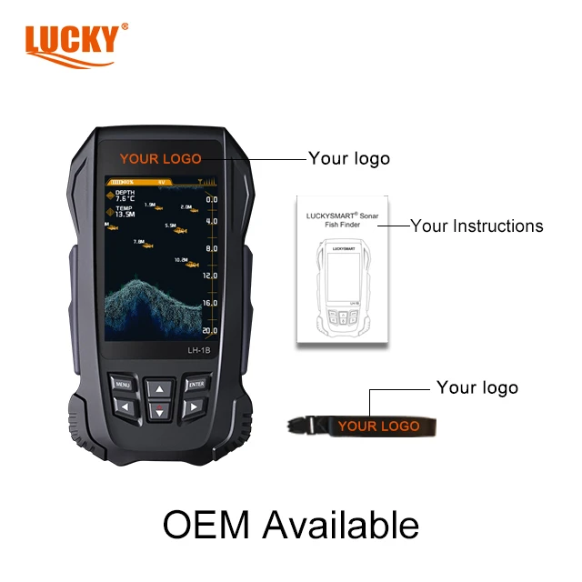LUCKY LH-1B Latest Operating System Fish Finder With Rechargeable Lithium Battery