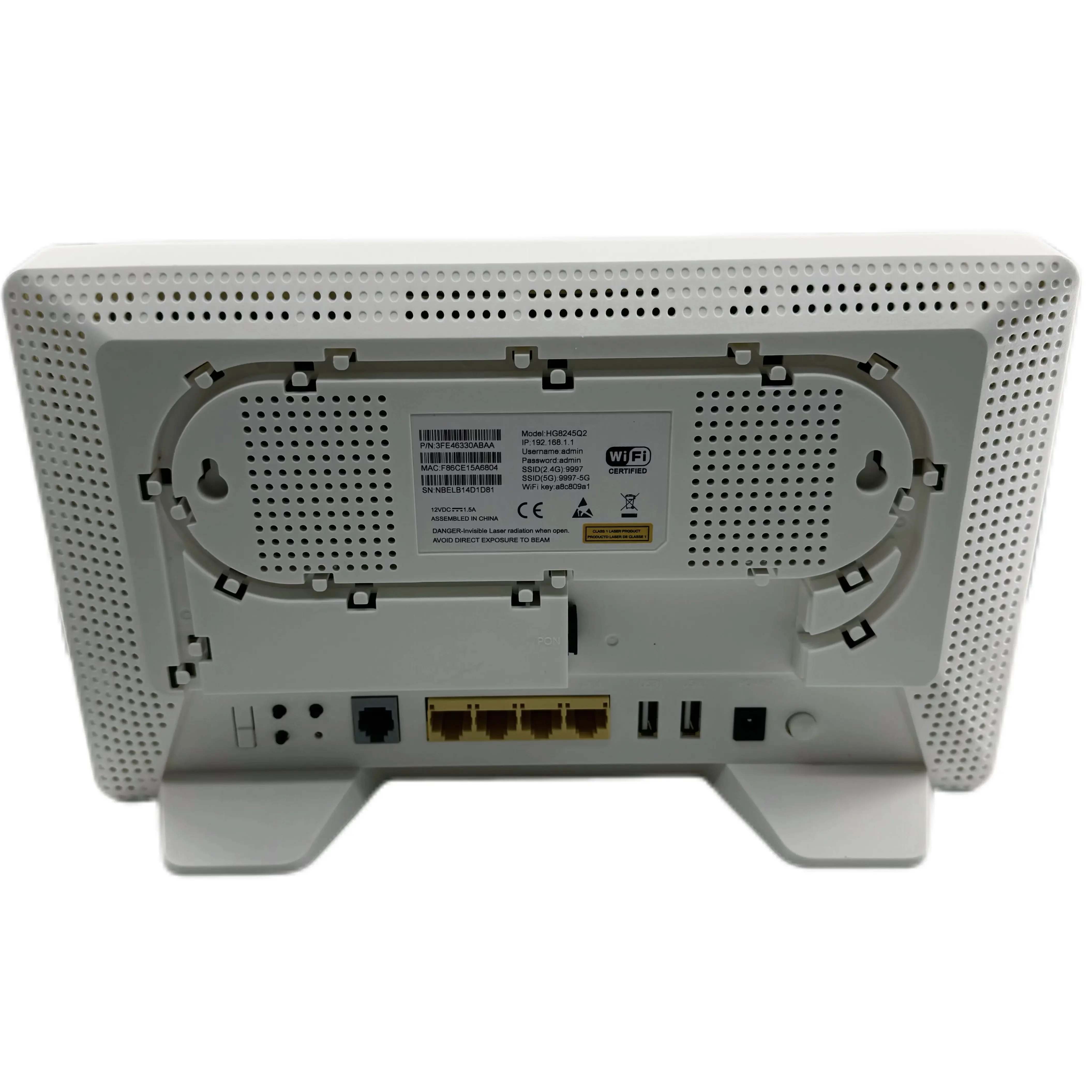 2024 HG8245Q2 4GE+1VOICE+2USB+WIFI2.4G/5G Dual Band G-8245Q2 Gpon Ftth Fttb Onu Ont Wholesale Custom Production