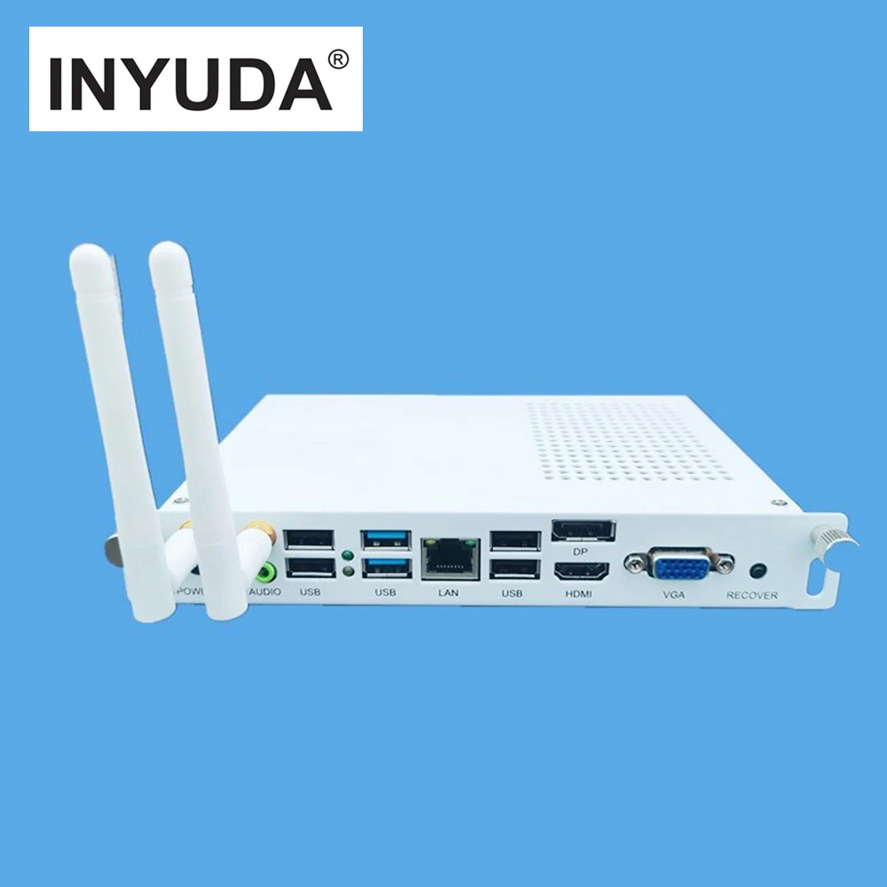 INYUDA встроенный образовательный белый бордовый ПК Хост I7 4G 128G 2 9 ГГц промышленный мини-ПК