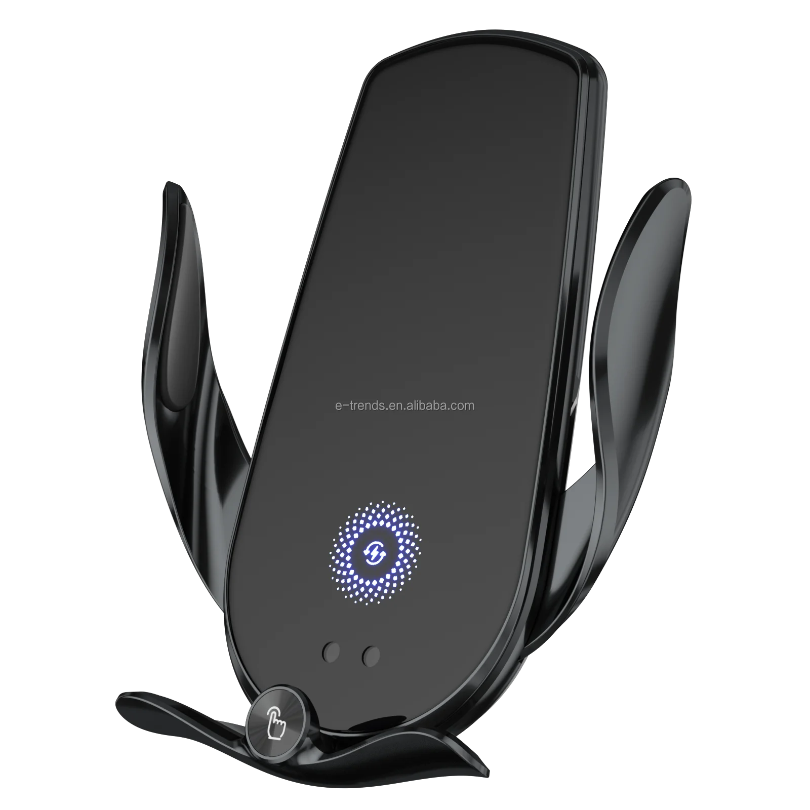 New Design 360 Degree Rotation Magnetic Car Wireless Charger Qi Smart Sensor Car Wireless Charger Phone Holder Auto Clamp