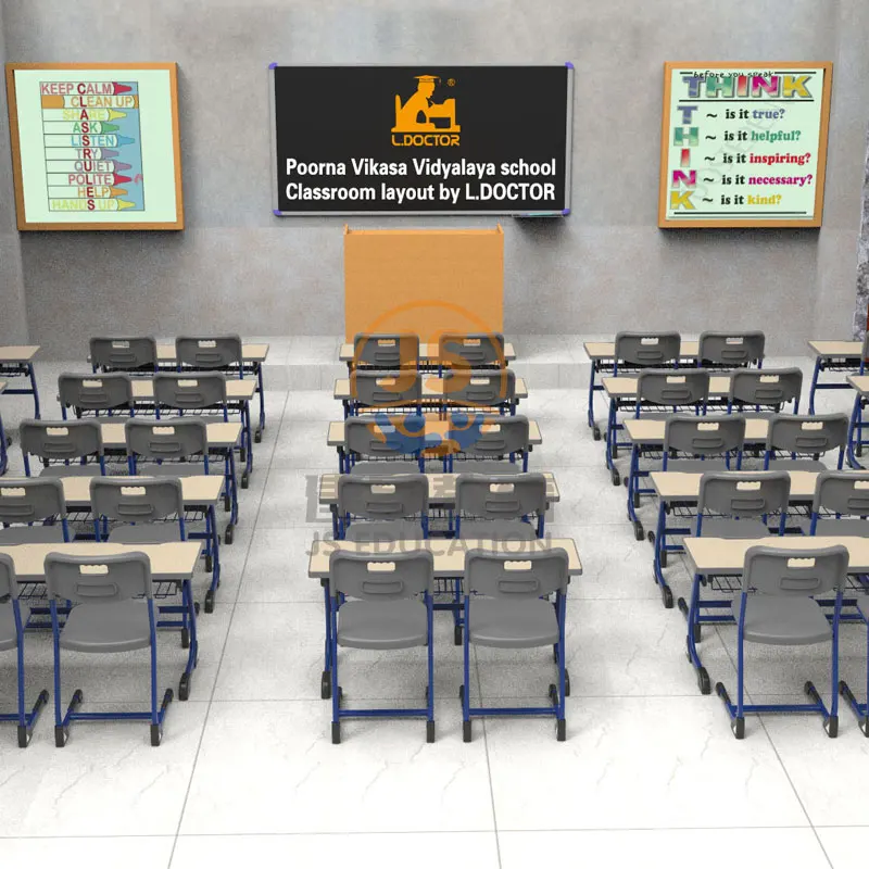 Стул с основанием для штатива для хранения школьного цветного пластикового стула 3 размера