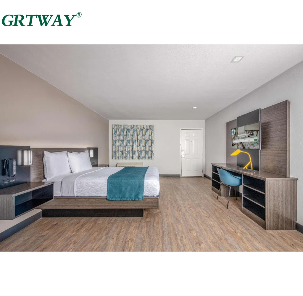 GRT6235 Motel 6 Gemini Used  Custom Made King Queen Size Cheap Hotel Room Furniture