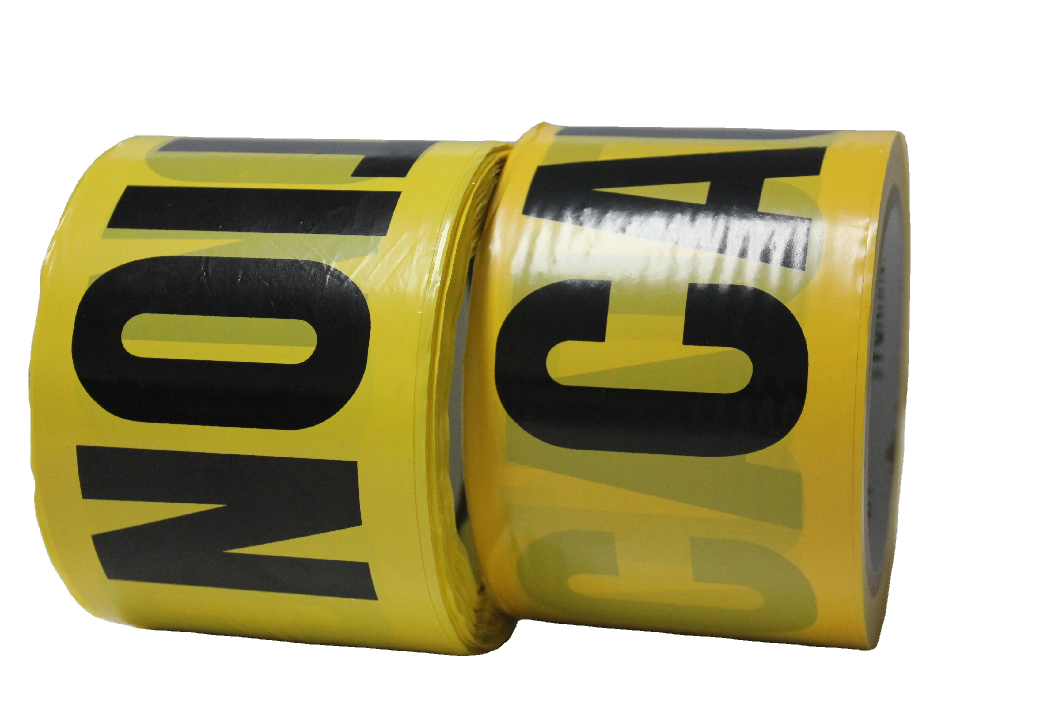 Waterproof Printed Barrier Ribbon Safety Warning Tape PE Material with CAUTION Printed for High Visibility