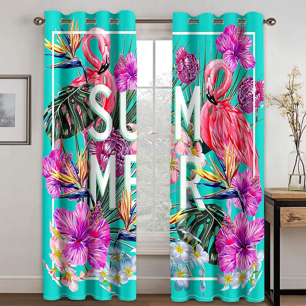 Amazon hot sale cortinas para sala living room curtain cloth European luxury style Green Leaves design curtain window curtains