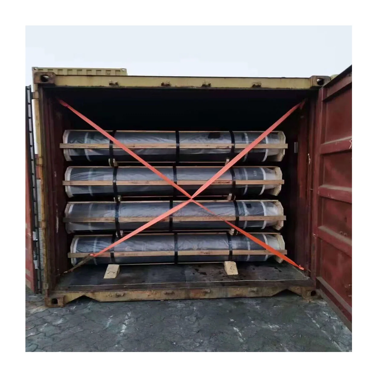 UHP grade needle coke Diameter 600mm 2600mm length graphite electrode in stock for sale
