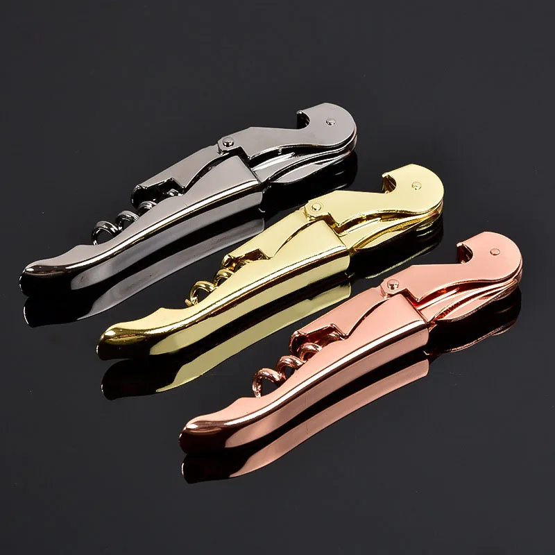 Stainless Steel Electroplating  Wine Corkscrew Beer Bottle Opener
