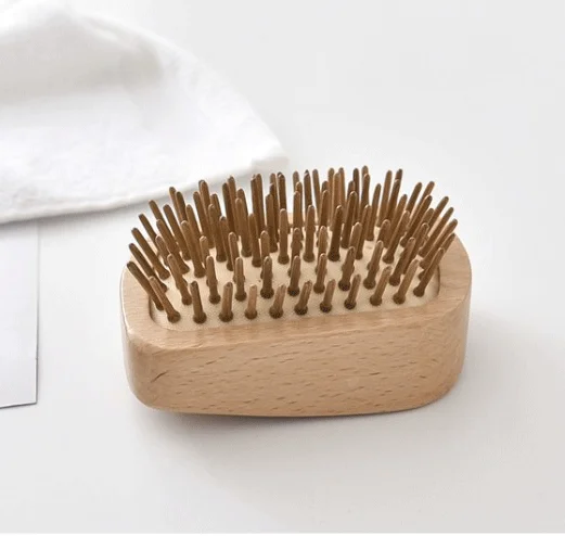 British Beech  Wood  without handle steel needleneedle air cushion air bag massage comb