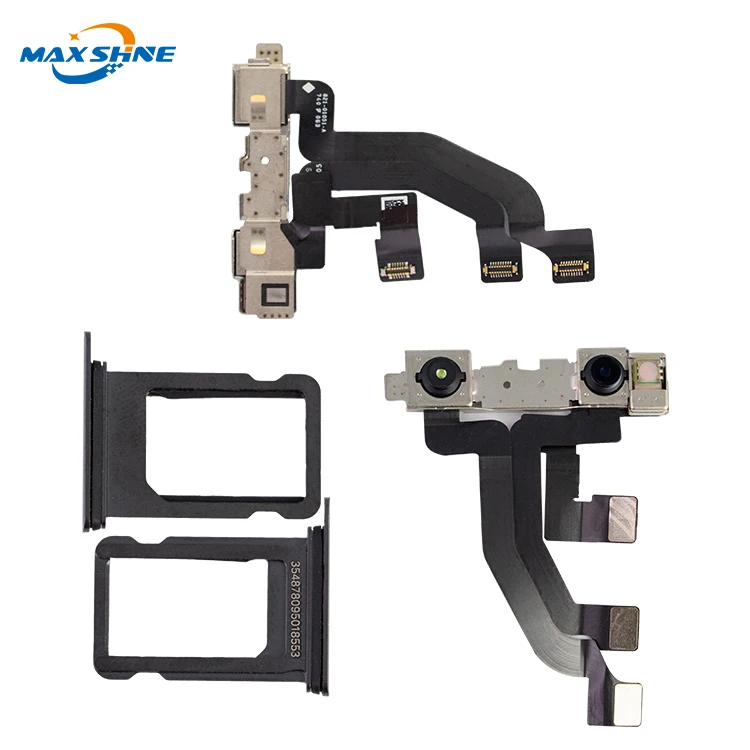 Dual Sim Card Reader Sim Card Tray Slot Holder For iPhone X Flex