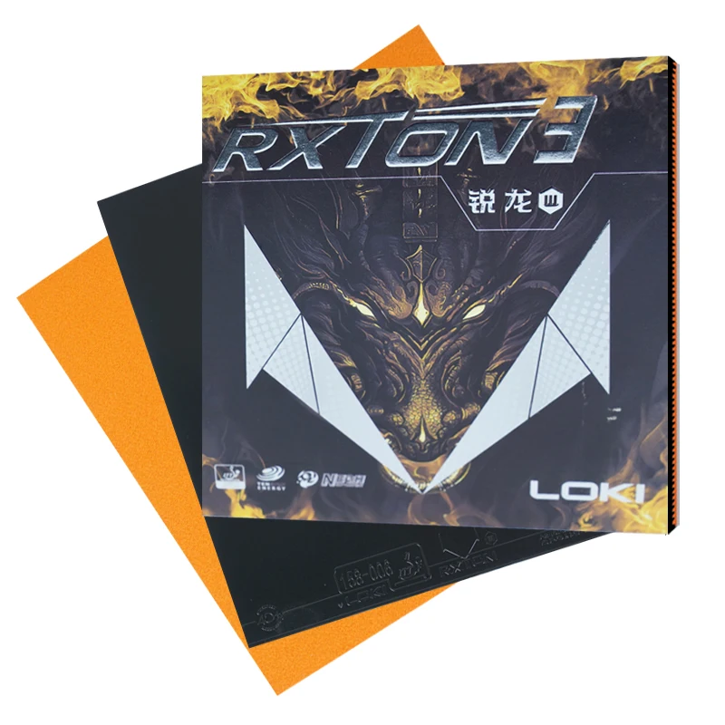 Loki Rxton 3 новинка Модернизированная резиновая лопатка для пинг-понга высокоплотная губка профессиональный одобренный ittf резиновый Настольный теннис