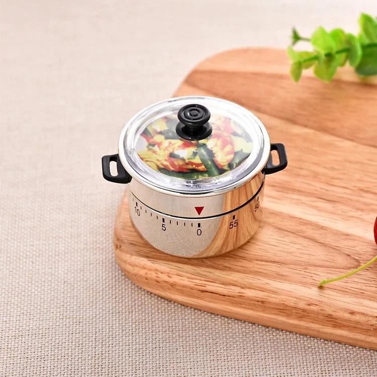 Home and Kitchen 2024 New Arrivals  Mechanical Kitchen Timer Cute Kettle Timer Wind Up 60 Minutes Manual Countdown Timer