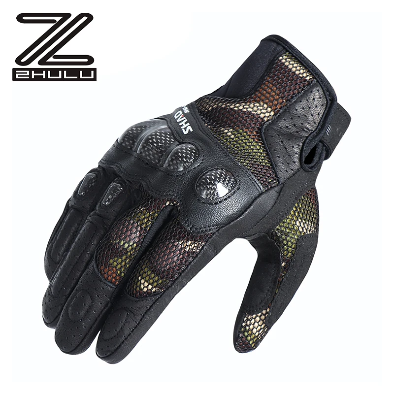 Anti fall full finger Motorbike Gloves summer motorcycle breathable gloves for men