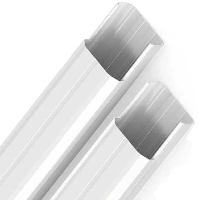 4 inch 12 foot decorative PVC cable cover kit, suitable for mini split air conditioning and heat pump systems,