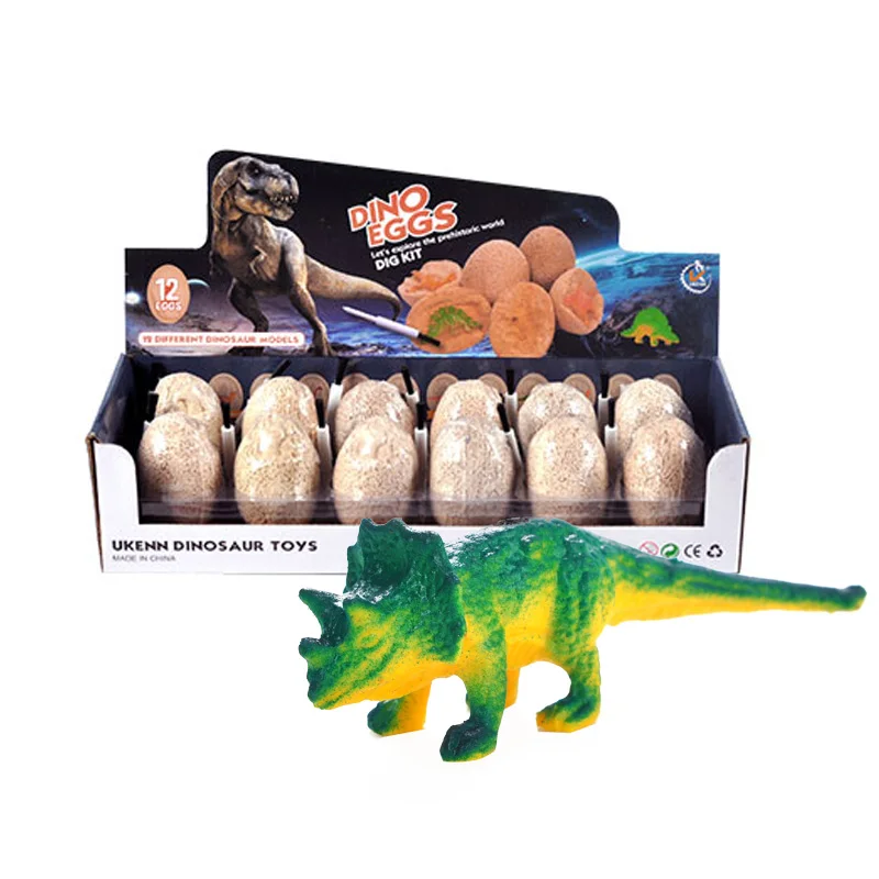 Customization Archaeology Toy 12 different dinos Dig Kit dinasour egg dig kit for Kids explor the Jurassic Period