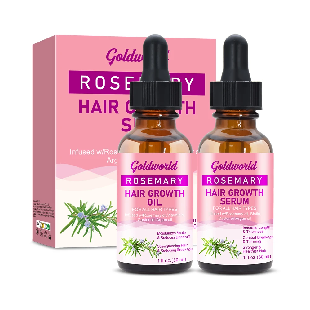 Custom Rosemary Mint Hair Oil Organic Serum Morocco Argan Oil Long Hair Growth Oil Private Label for Afro Hair