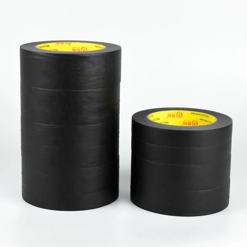 Painters Tape Rubber Glue Black Pre Tape Masking for Automotive Home Office Crafts DIY Art