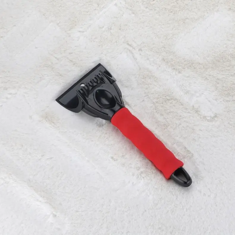 ABS plastic car windshield ice scraper with soft grip