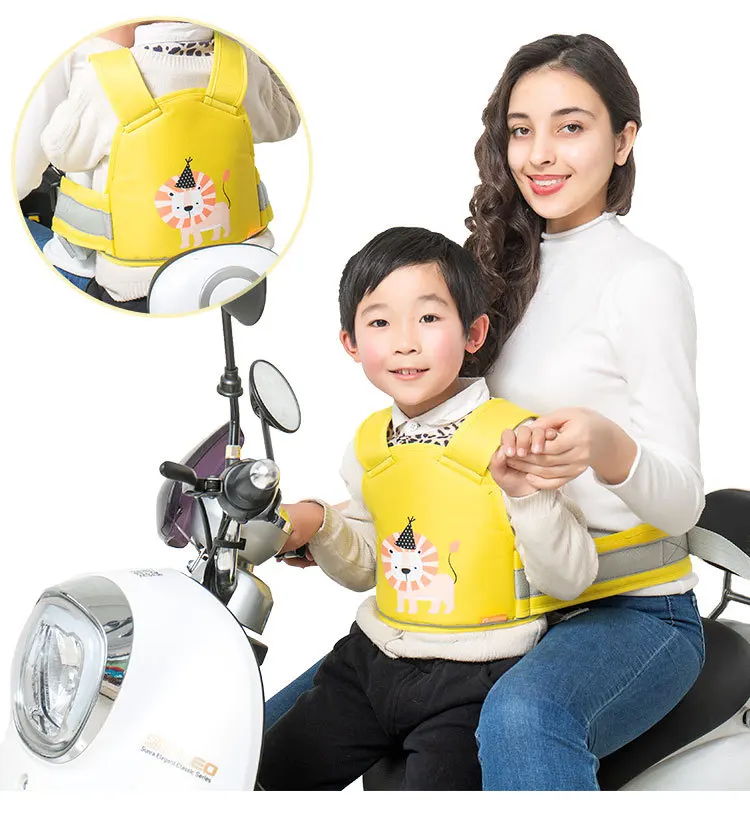 Baby care saefty kids motorcycle security belt for boys riding bicycle electrombile bike