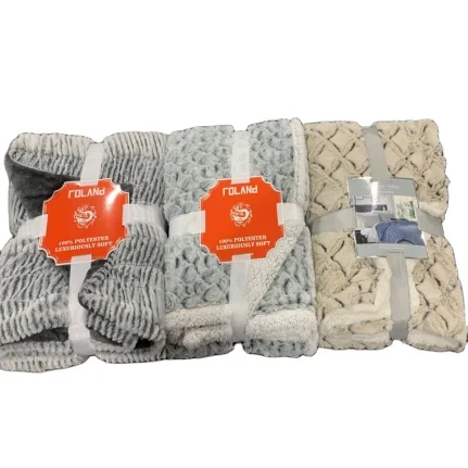 Cobertor Manta Couverture PV Fur Sherpa Fleece Colorful Plush Throw Warm Blanket