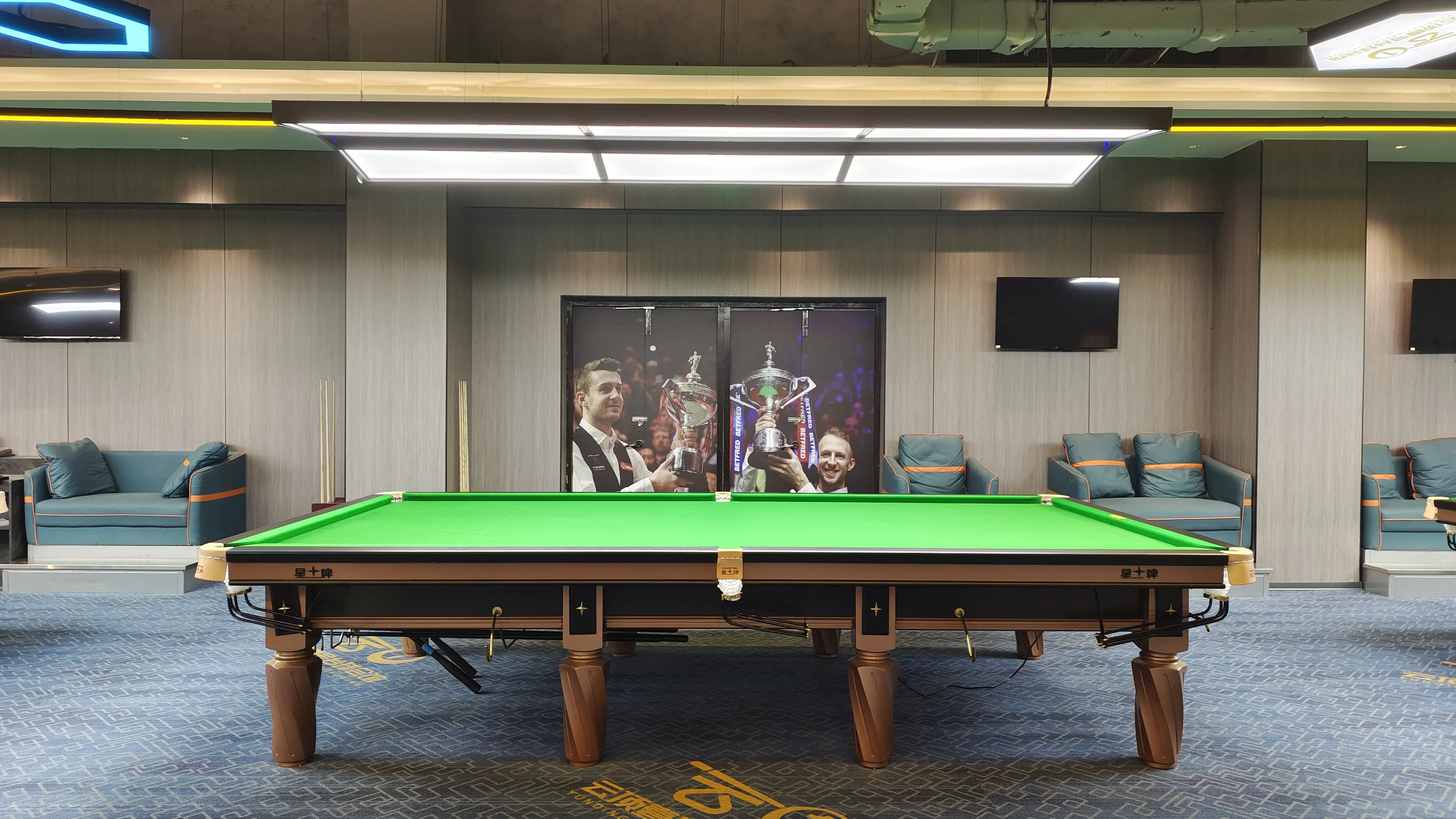 Xingpai 2024 new snooker table    with professional steel block  and Leather Pockets