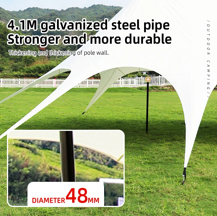 Outdoor Camp Summer Canopy Umbrella Camping Canopy 20X20 Tent Heavy Duty Star Tent Wedding Canopy