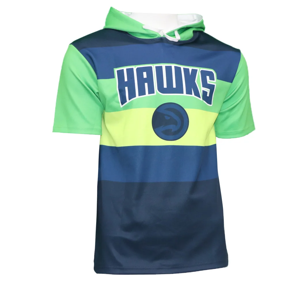 New Arrival 2022 Custom Sublimated Warm up Short Sleeves Sports Hoodies Basketball Wear Shirts & Tops Sportswear Breathable