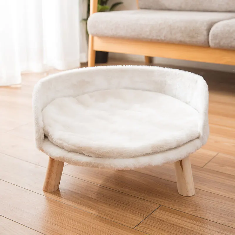 Оптовая продажа, креативная деревянная роскошная кровать для домашних животных, нескользящая кровать для собак