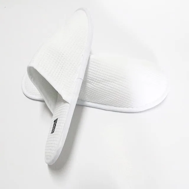 Wholesale Disposable Cheap Custom Spa Shower waffle  Hotel Slipper