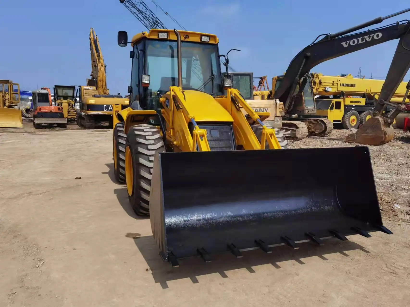 Second hand engineering machine original loader JCB4CX made in Britain with good performance
