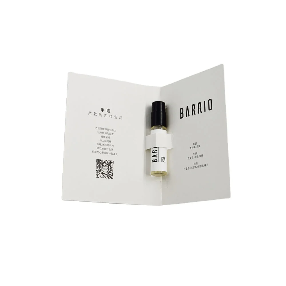 Custom Brand Logo Rectangular Sample Essential Oil Perfume Storage Gift Packaging Packing Color Paper Bottle Box