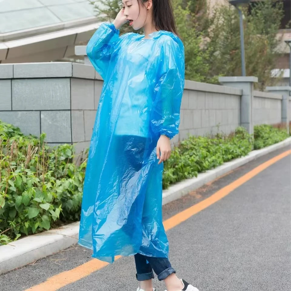 KWS Wholesale Custom Portable Disposable Adult Raincoat