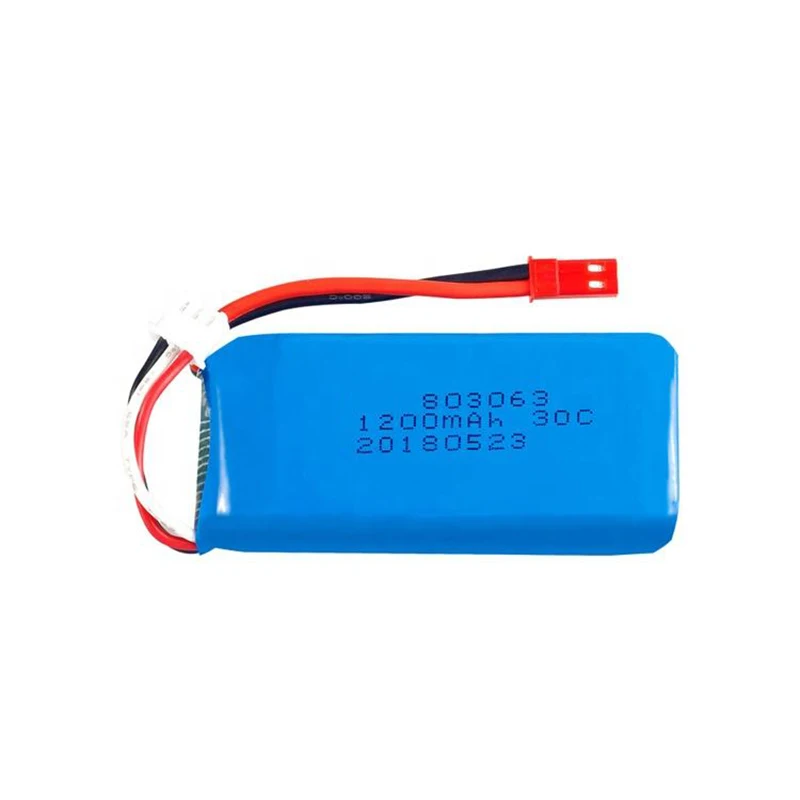 Newest Lipo rc battery X6 H16 Quadcopter battery pack 803063 1200mah 25C 7.4V Long Cycle Life Li-polymer Battery