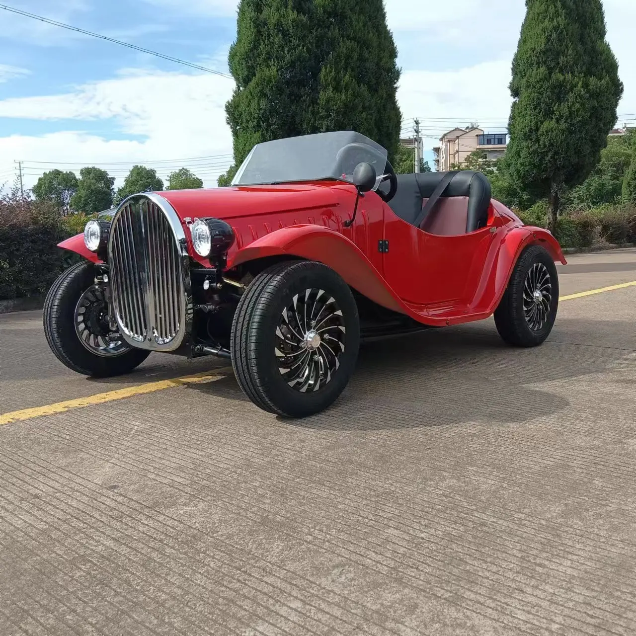 Hot Sale vintage 72V Customized 2 Seater Side By Side 4*4 Utv Electric Golf Buggy Cart With Legal Lithium Battery