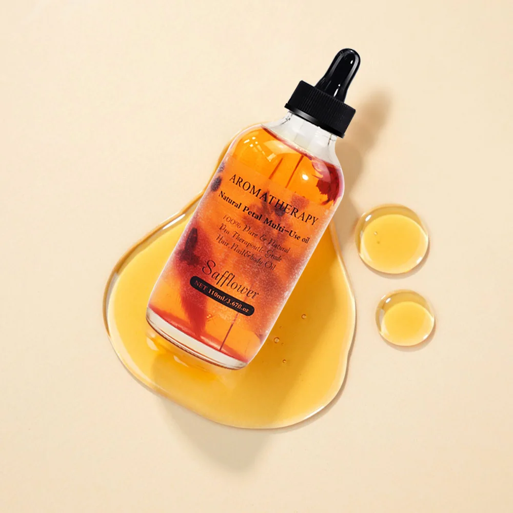 Bulk Pure Essential Oil Manufacturers Price Wholesale Natural Body Safflower Oil Massage Guasha Saffron Flower Hair Oil For Face