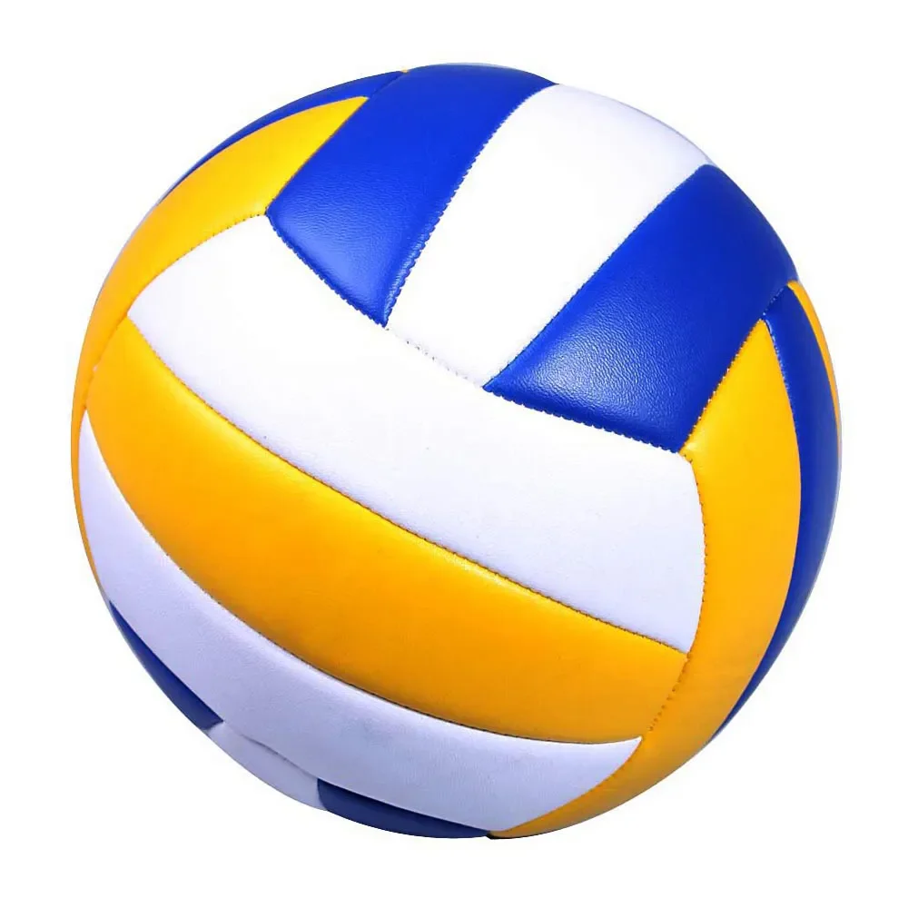 Custom logo, color training volleyball PVC PU beach volleyball official size 5 machine sewing volleyball