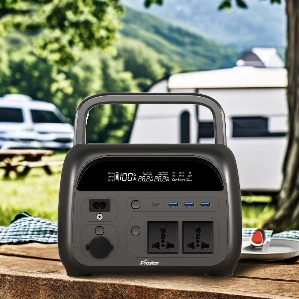 Prostar 592Wh lithium battery Power bank 220V 240V Compact Solar Generator Portable Power Station 600W
