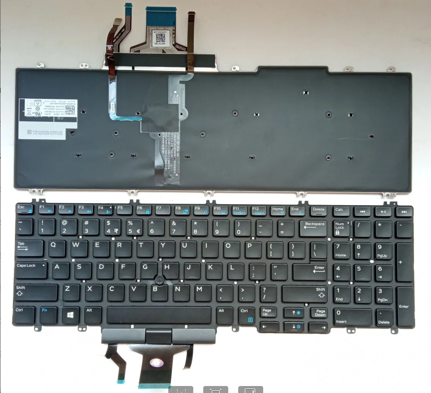 Original Keyboard for DELL Precision 7530 7730 E7530 with Backlight Pointer US