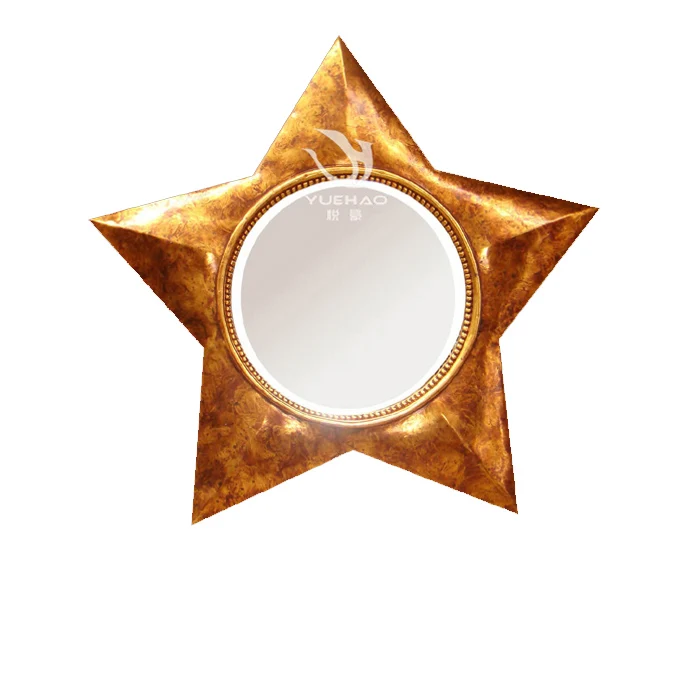 Resin Gold Picture Frame Vintage Luxury Mirror Frame Carved Resin Photo Frame Art for Home Decor