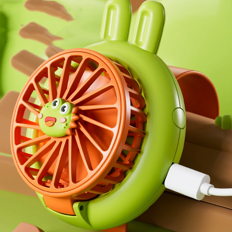 Upgrade version USB Rechargeable Fan With Comfortable Wrist Strap Portable Mini Fan Watch Built in colorful LED  light