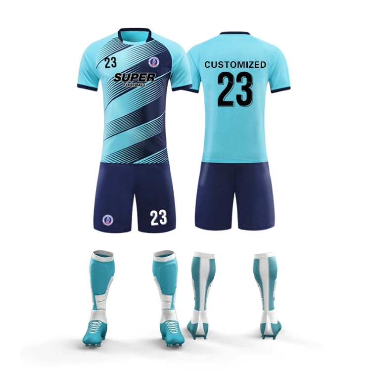 Custom Printing Logo Quick Dry Sublimation Soccer Team Jersey Football Uniform Cheap Men Soccer Jersey Set