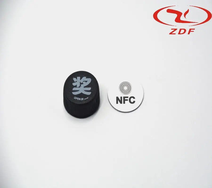 Customizable 120x120MM Waterproof NFC Epoxy Sticker Google Play Gift Review Label