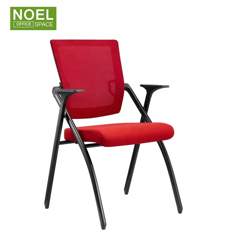 2021 New design colorful training chair with foldable seat office furniture