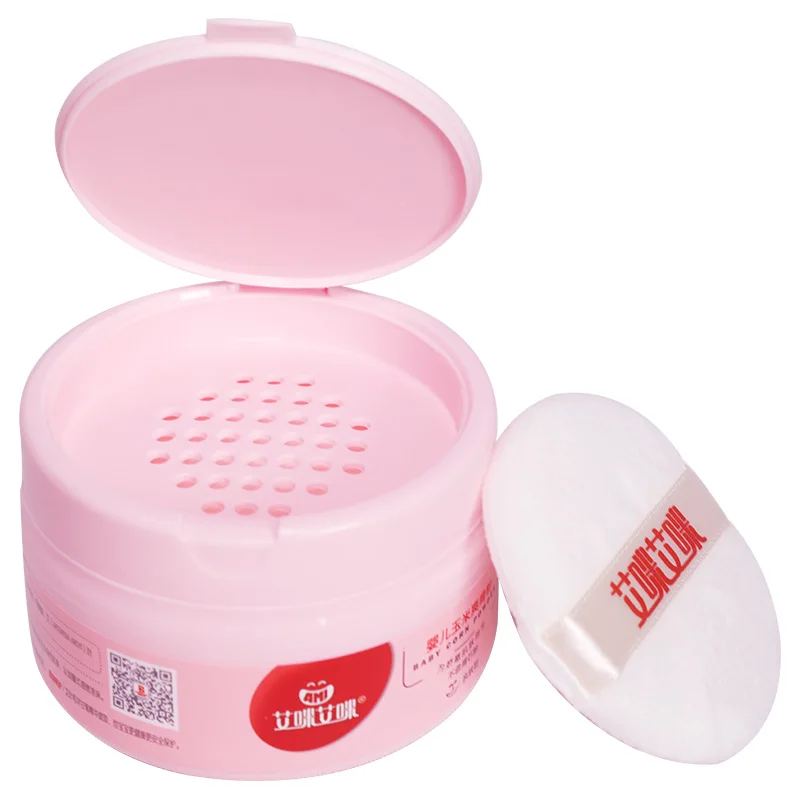 
Amiami Food-grade moisture absorption baby powder with puff and prickly heat removal natural liquid baby powder 